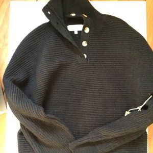 New! Lucca button neck ribbed sweater